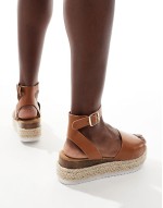 flatform espadrilles in tan